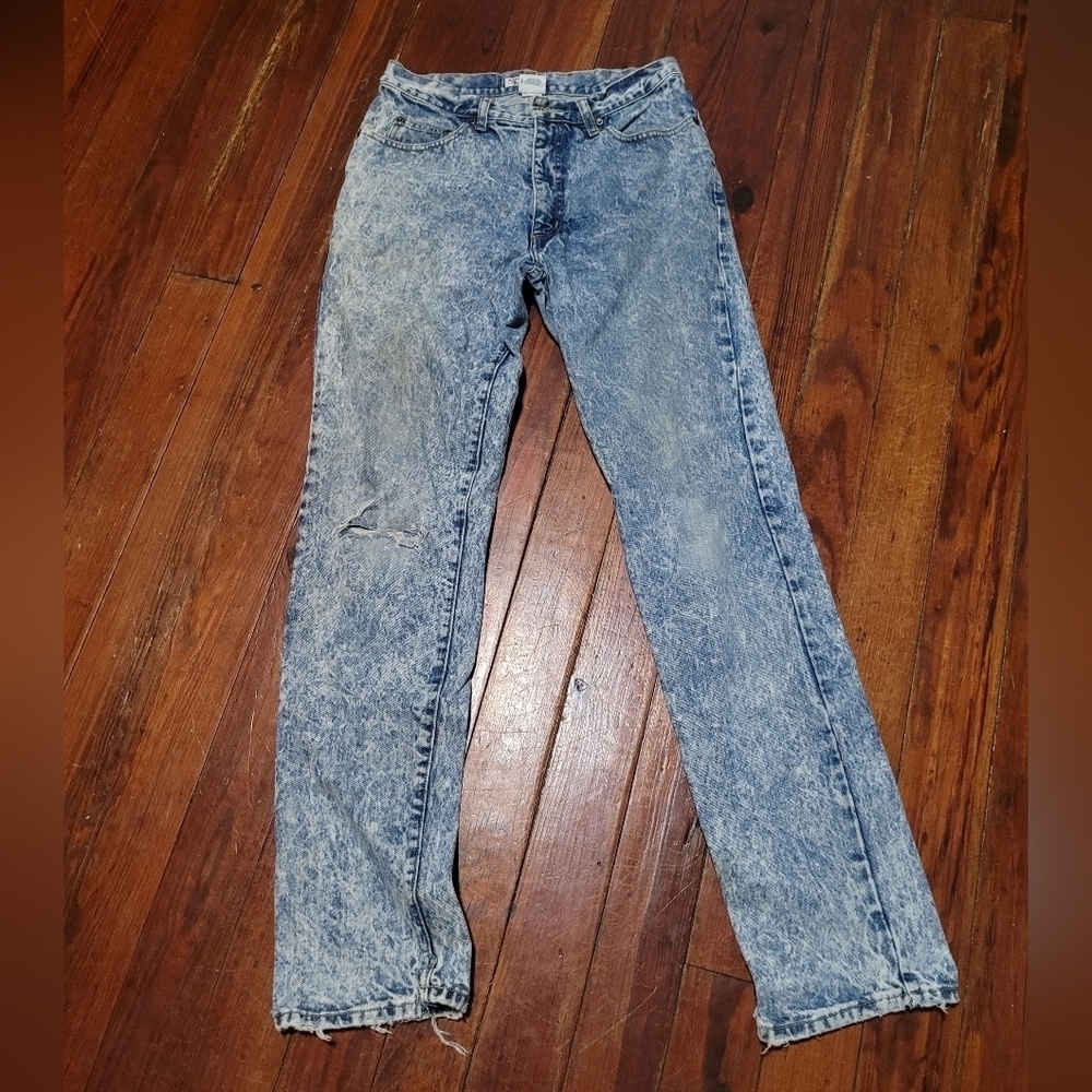 Guess by Marciano Light Acid-Wash Blue Jeans